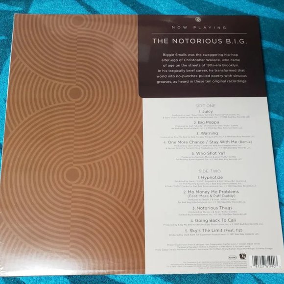 The Notorious B.I.G. Now Playing LP ~ Exclusive Colored Vinyl (Black Ice) ~ New! - Picture 2 of 2